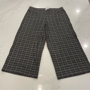 J.Jill Chic Plaid Wide-Leg Trousers